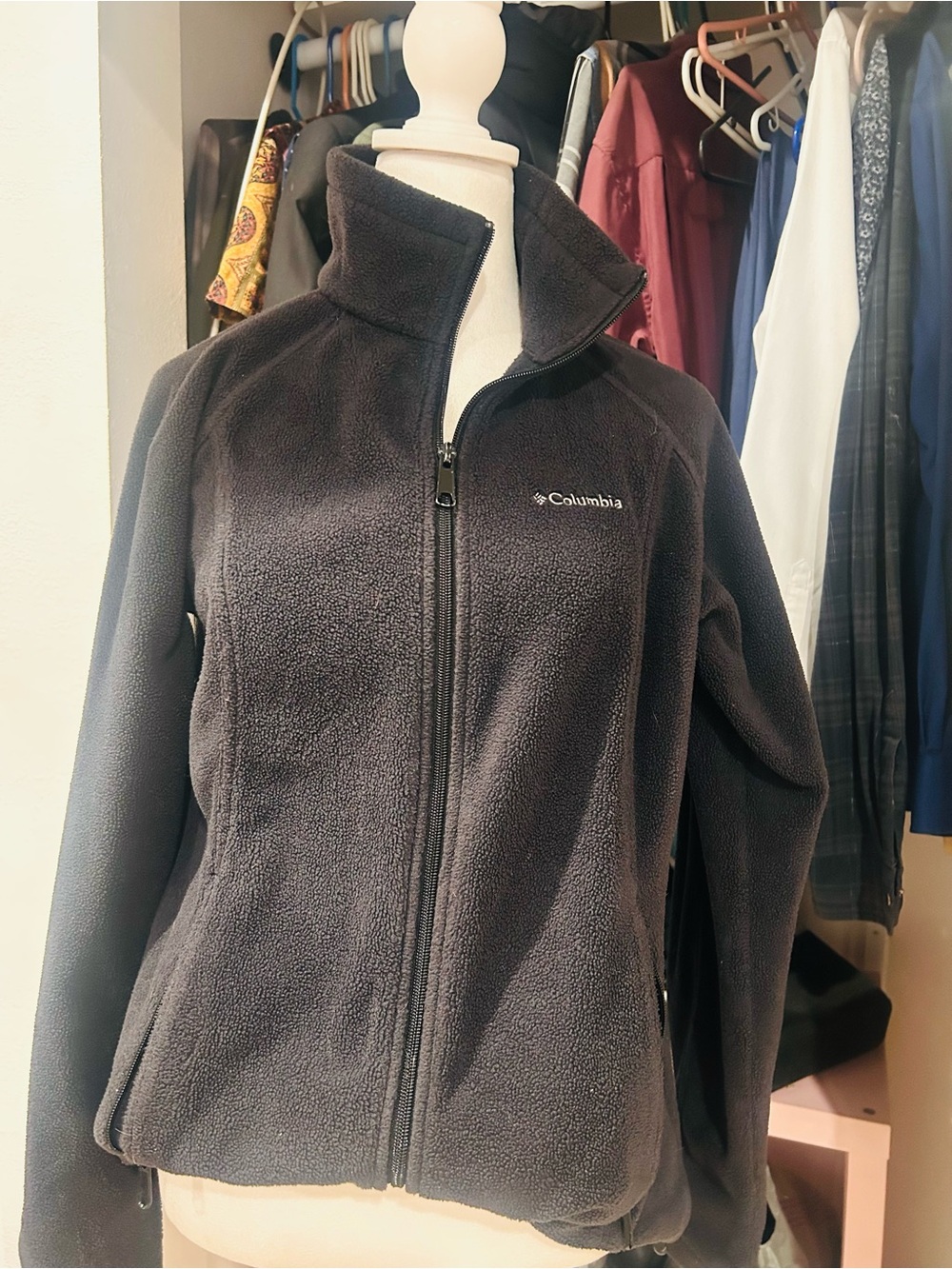 Columbia Black Teddy Fleece Full-Zip Jacket — Women's